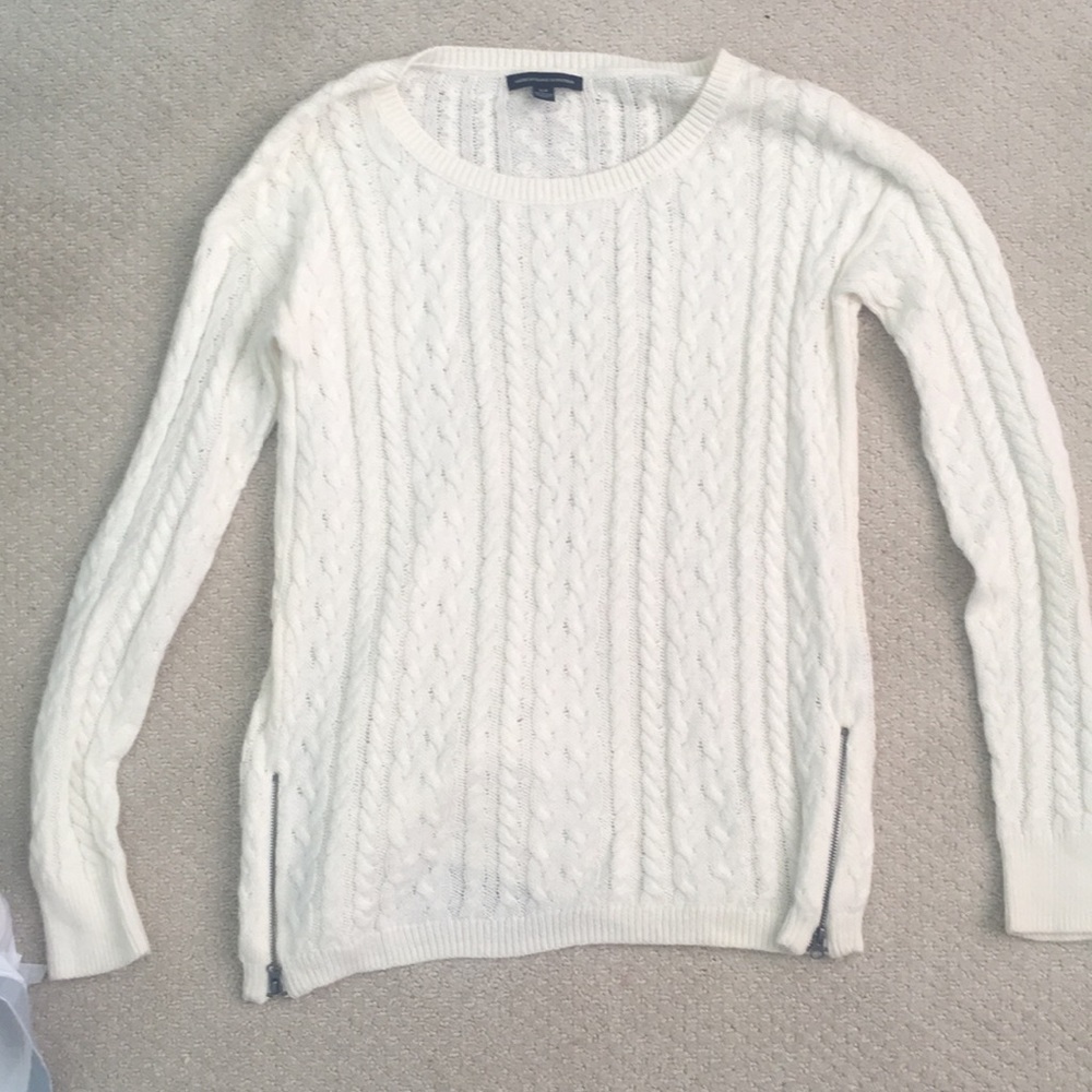 Cream knit sweater